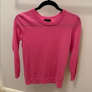 J. Crew Vibrant Pink Crewneck Sweater
